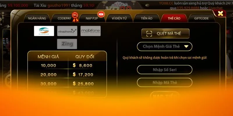 Tìm hiểu về quy định và hạn mức nạp tiền vào Kwin68